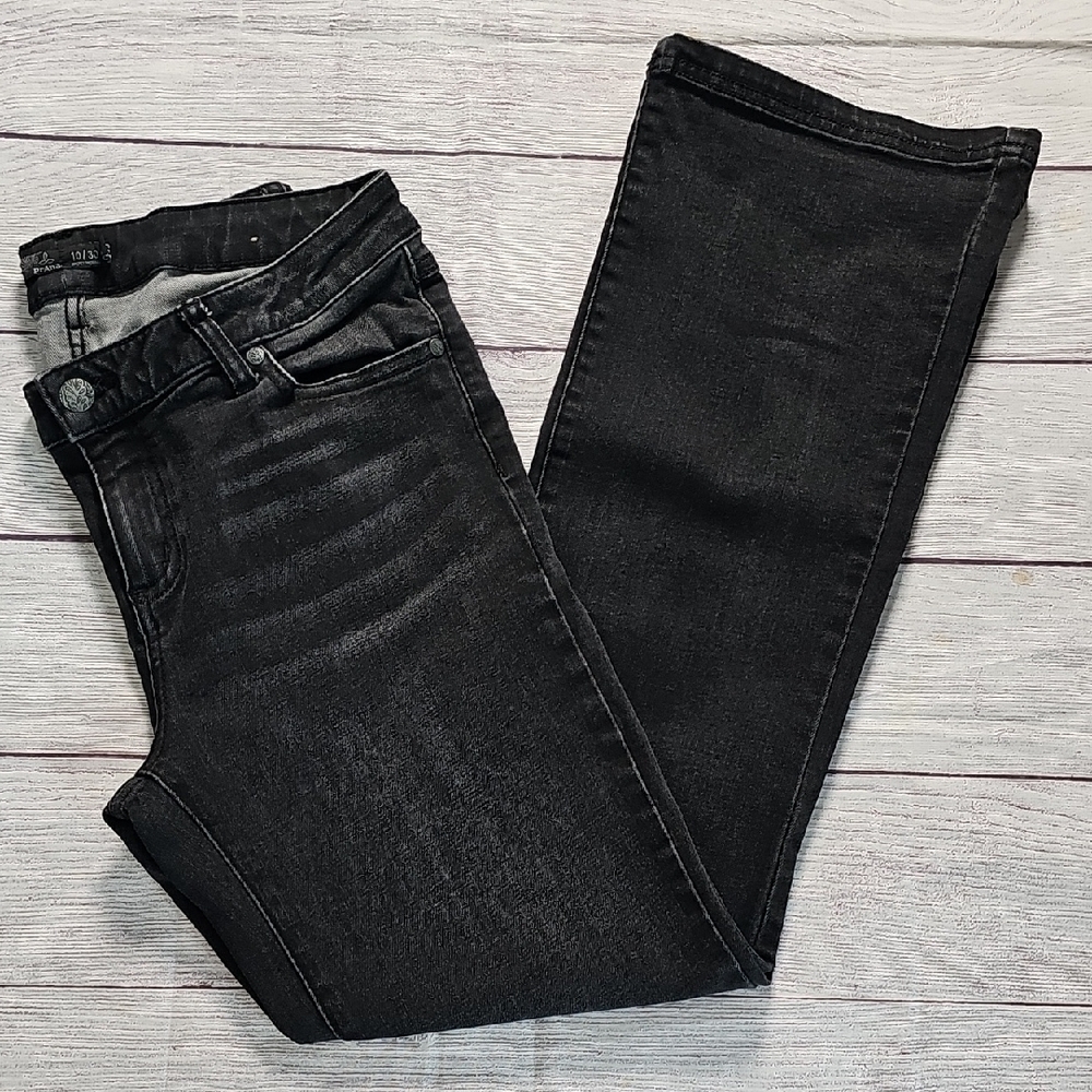 Prana 10/30 Black Bootcut Denim Jeans